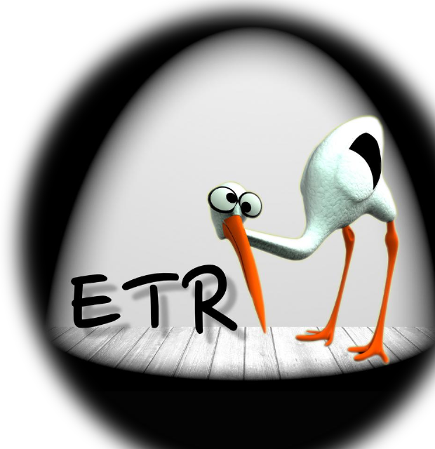 Logo ETR sur scene